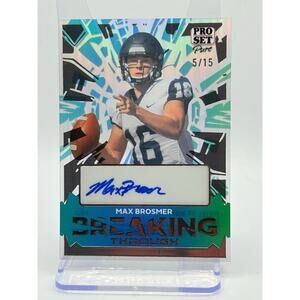 2024 Leaf Pro Set Pure Max Brosmer Breaking Through Acetate Auto 5/15 SP Vikings